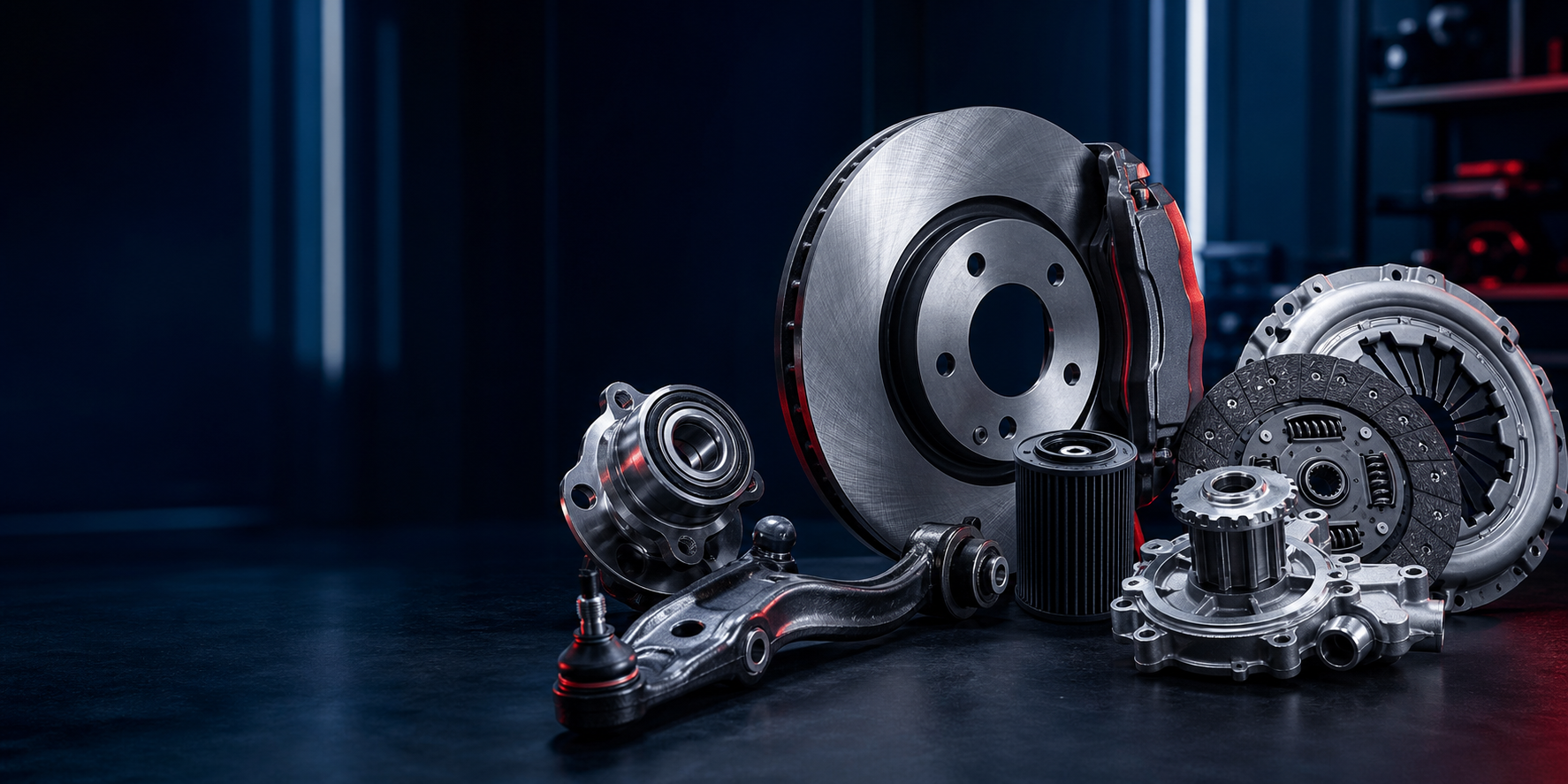 Precision braking, steering, filtration, cooling and clutch components